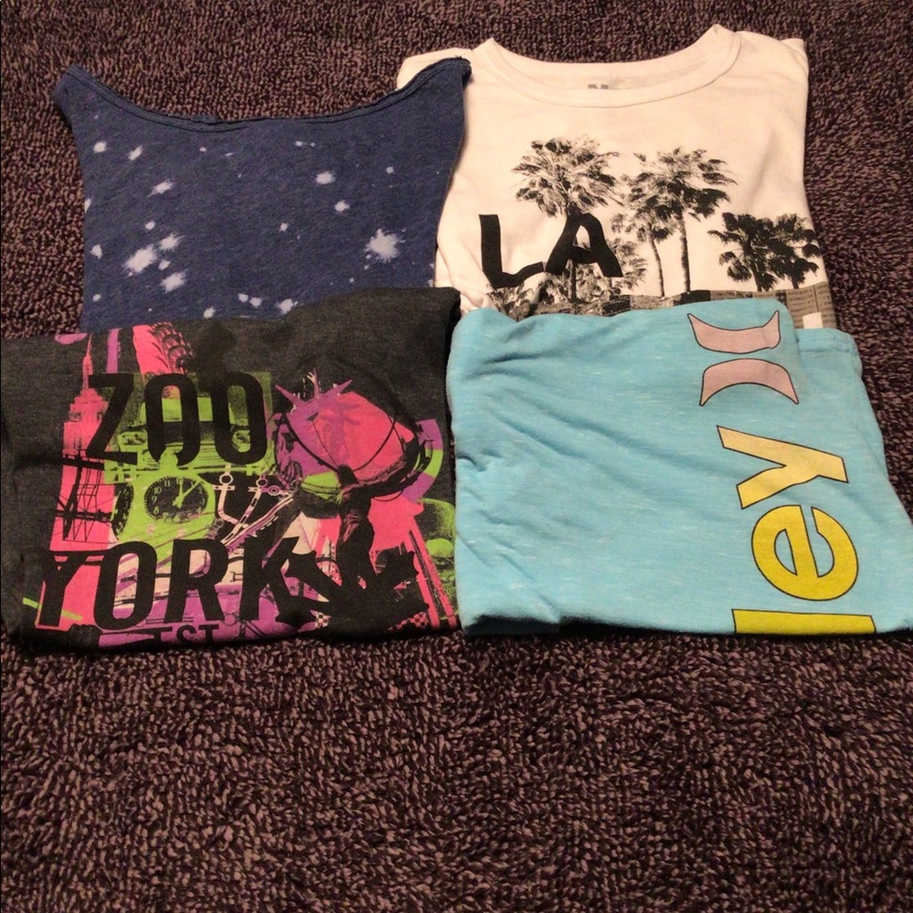 4 shirts
